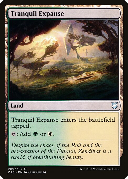 Tranquil Expanse - Commander 2018 Magic card