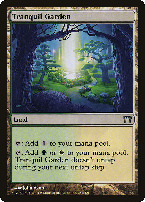 Tranquil Garden - Champions of Kamigawa Magic card