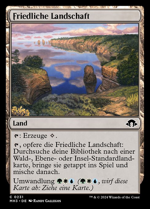 Paisagem Tranquila (Tranquil Landscape) - Modern Horizons 3 (#231) - Illustrated by Randy Gallegos - Magic: The Gathering Card