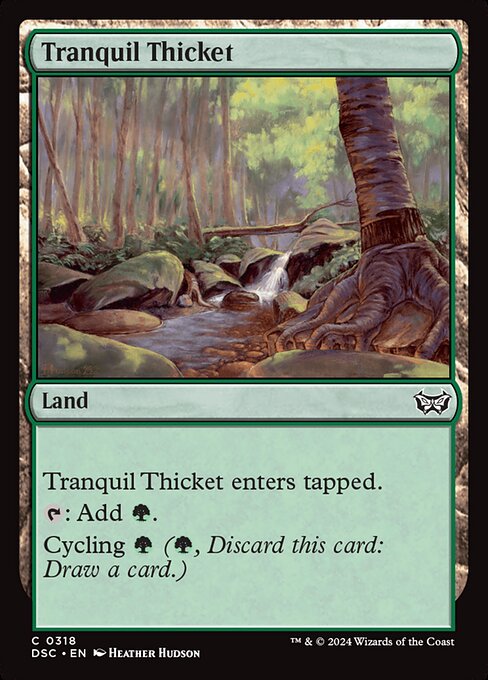 Tranquil Thicket - Duskmourn: House of Horror Commander Magic card