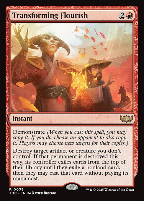 Transforming Flourish - Tarkir: Dragonstorm Commander Magic card