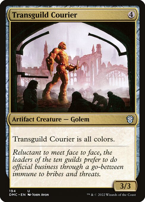 Messager transguilde (Transguild Courier) - Dissension (#168) - Illustrated by John Avon - Magic: The Gathering Card