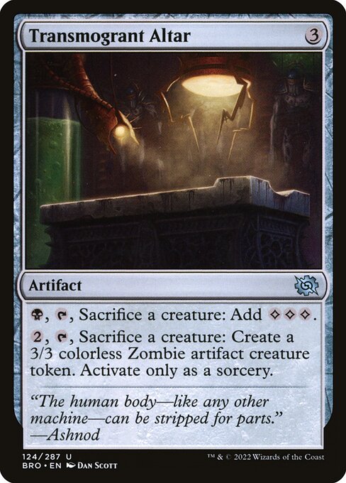 Transmogrant Altar - The Brothers' War Magic card