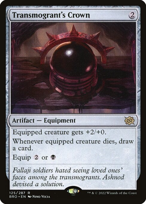 Corona del Trasmutatore (Transmogrant's Crown) - The Brothers' War (#125) - Illustrated by Nino Vecia - Magic: The Gathering Card