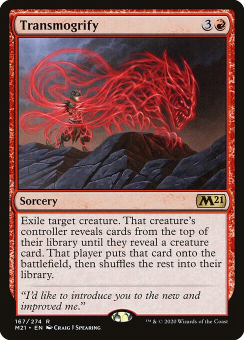 Transmogrify - Core Set 2021 Magic card