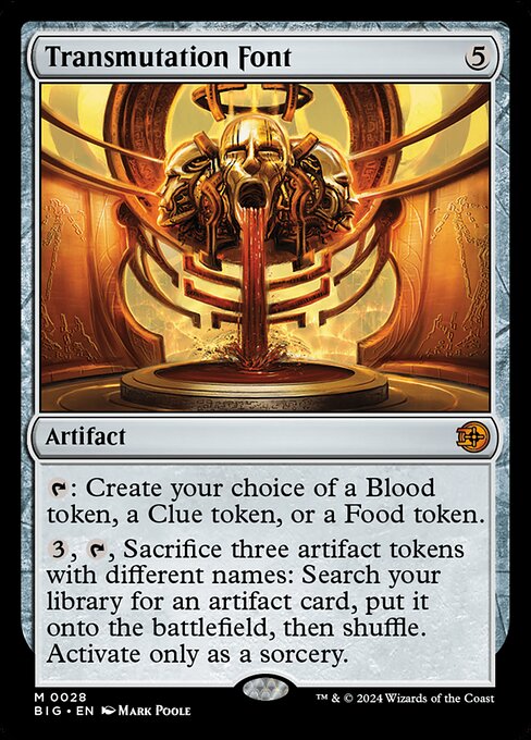 Transmutation Font - The Big Score Magic card