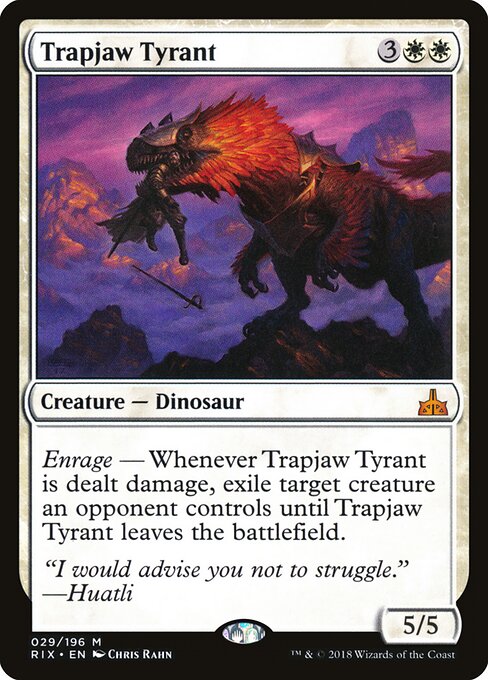 Trapjaw Tyrant - Rivals of Ixalan Magic card