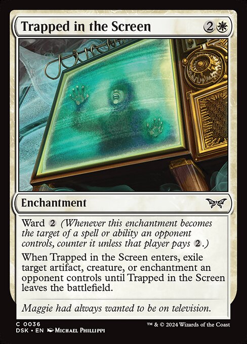 Trapped in the Screen - Duskmourn: House of Horror Magic card