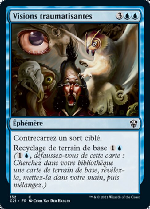 衝撃的な幻視 (Traumatic Visions) - Conflux (#36) - Illustrated by Cyril Van Der Haegen - Magic: The Gathering Card
