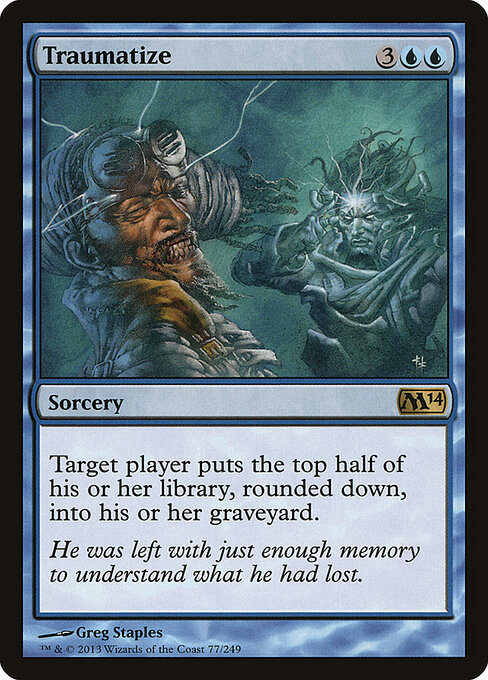 Traumatize - Magic 2014 Magic card