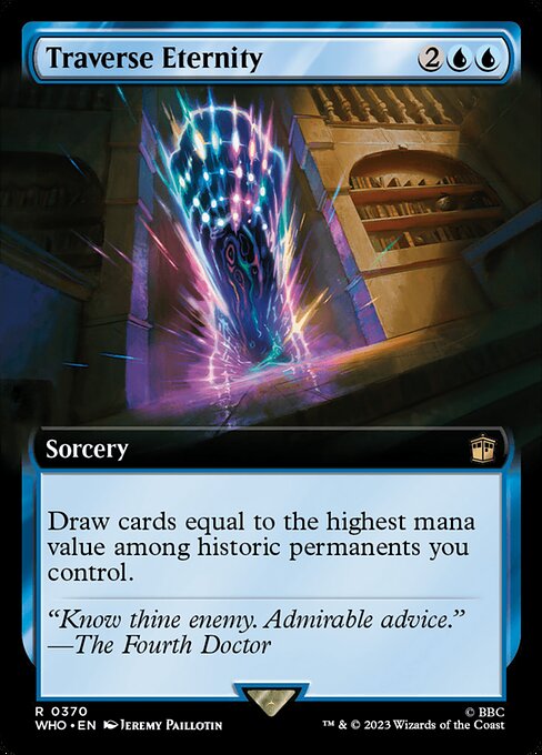 永遠渡り (Traverse Eternity) - Doctor Who (#370) - Illustrated by Jeremy Paillotin - Magic: The Gathering Card