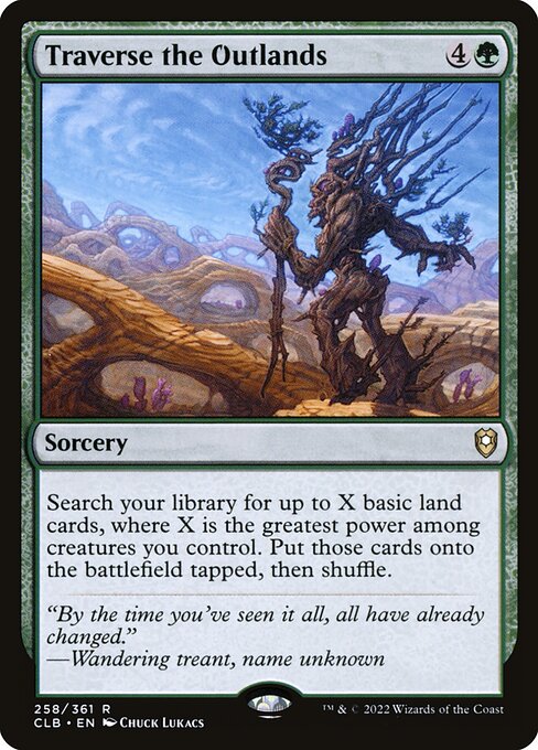 Traverse the Outlands - Commander Legends: Battle for Baldur's Gate Magic card