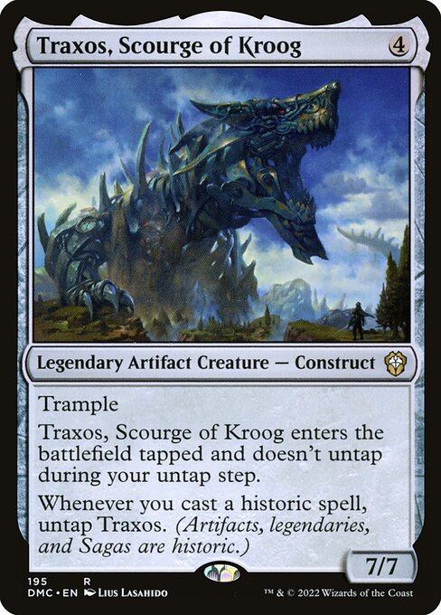 Traxos, Scourge of Kroog - Dominaria United Commander (#195) - Illustrated by Lius Lasahido - Magic: The Gathering Card