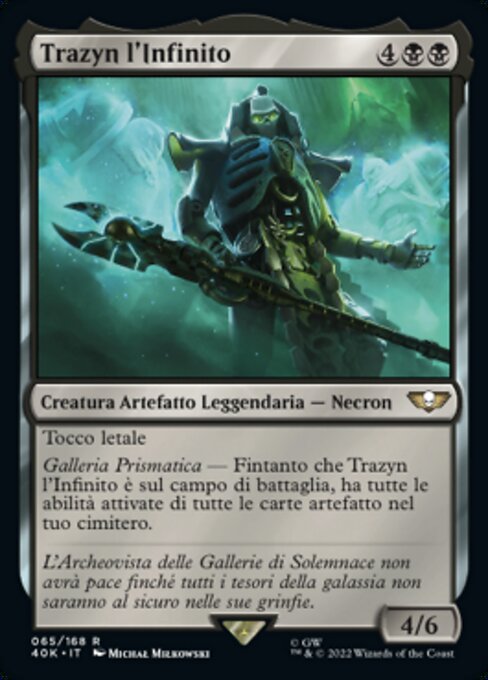 Trazyn l'Infinito (Trazyn the Infinite) - Warhammer 40,000 Commander (#65) - Illustrated by Michał Miłkowski - Magic: The Gathering Card
