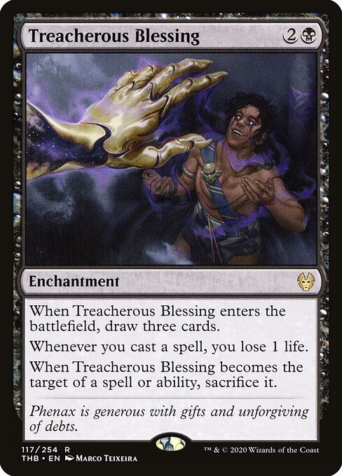 Treacherous Blessing - Theros Beyond Death Magic card