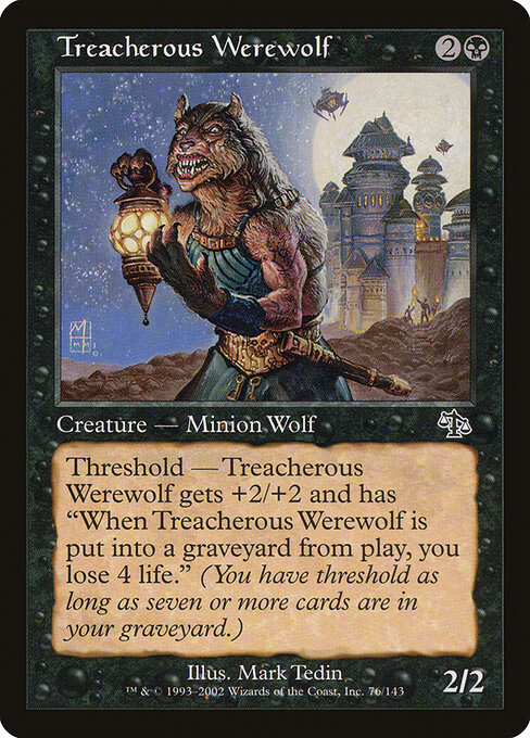 Treacherous Werewolf - Judgment Magic card
