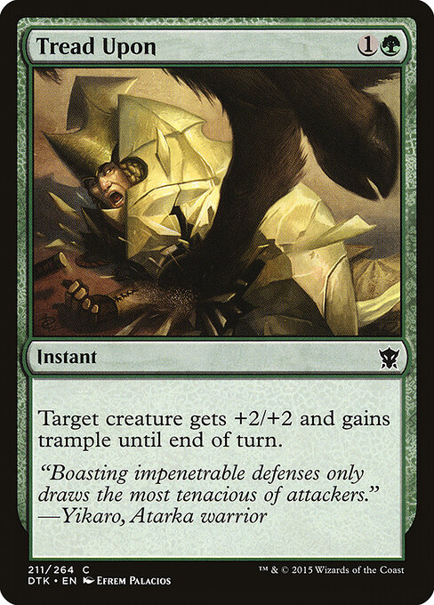 Tread Upon - Dragons of Tarkir Magic card