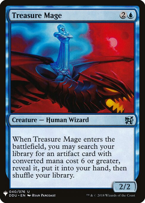 Treasure Mage - The List (#DDU-40) - Illustrated by Ryan Pancoast - Magic: The Gathering Card
