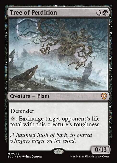 Tree of Perdition - Lorwyn Eclipsed Commander (#49) - Illustrated by Iris Compiet - Magic: The Gathering Card