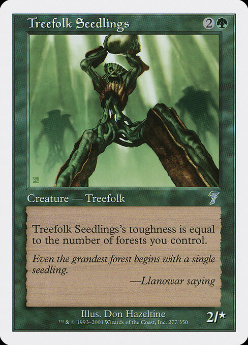 Treefolk Seedlings - Seventh Edition Magic card