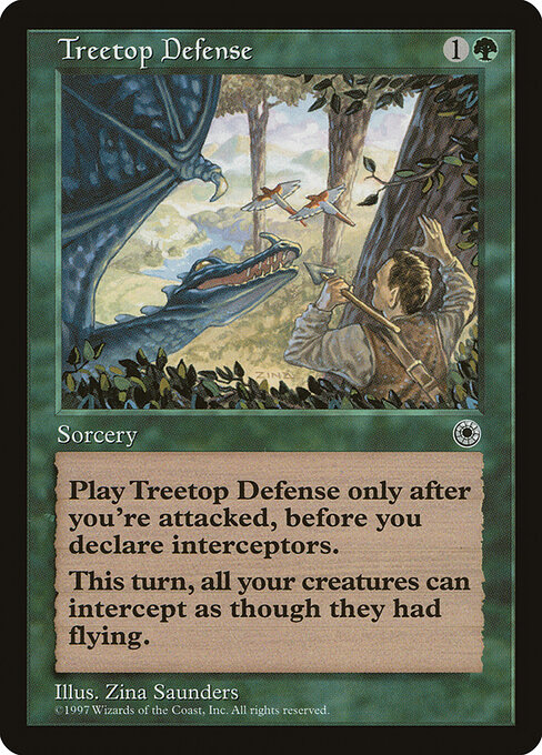 Treetop Defense - Portal Magic card