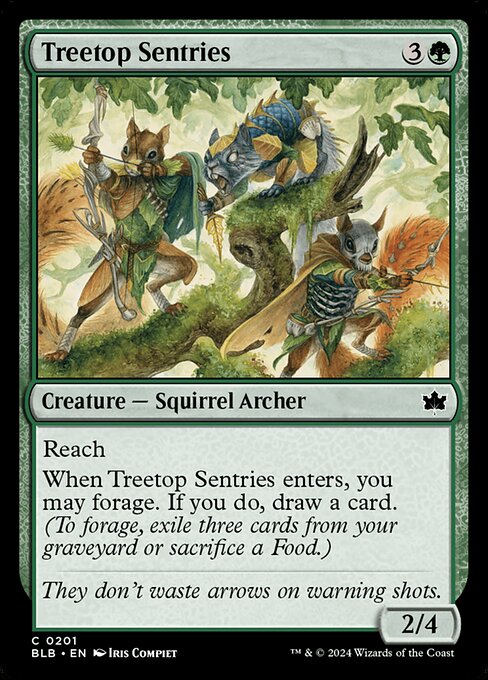 Treetop Sentries - Bloomburrow Magic card