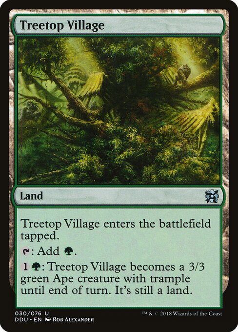 Treetop Village - Duel Decks: Elves vs. Inventors Magic card