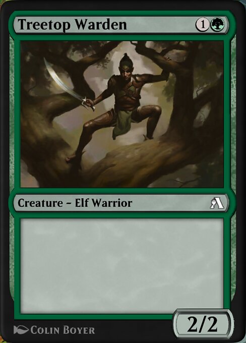 Treetop Warden - Arena New Player Experience Cards Magic card