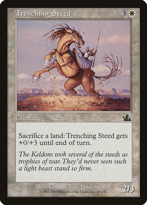 Trenching Steed - Prophecy Magic card