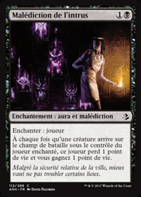 침입자의 저주 (Trespasser's Curse) - Amonkhet (#112) - Illustrated by David Palumbo - Magic: The Gathering Card