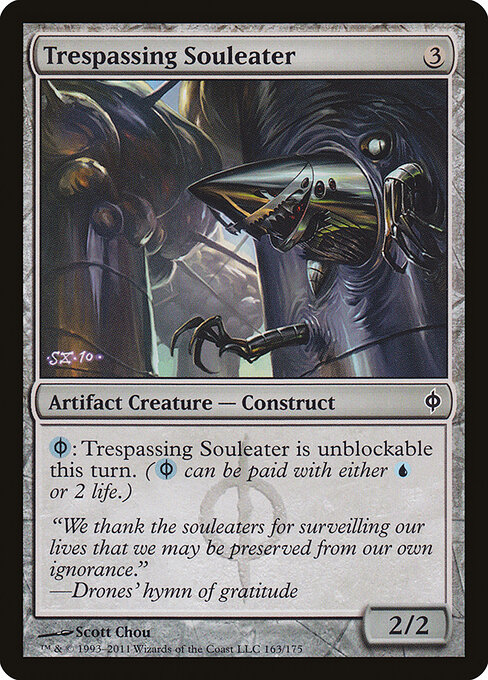 Trespassing Souleater - New Phyrexia Magic card