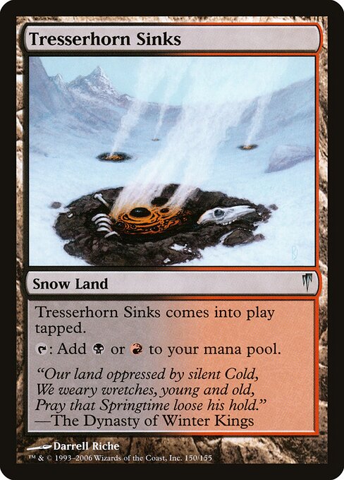 Tresserhorn Sinks - Coldsnap Magic card