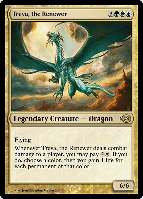 Treva, the Renewer - Magic Online Promos (#36158) - Illustrated by Jean-Sébastien Rossbach - Magic: The Gathering Card
