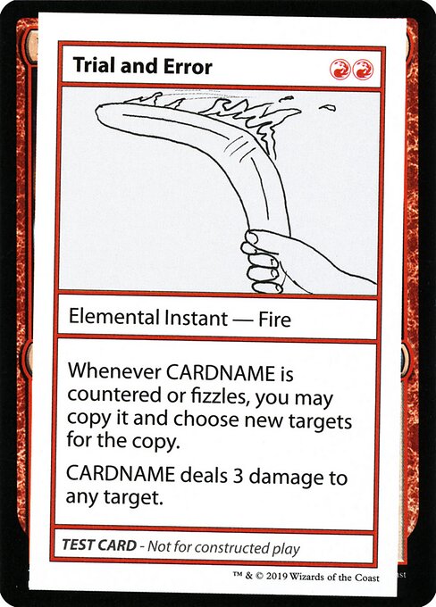 Trial and Error - Mystery Booster Playtest Cards 2019 (#68) - Illustrated by Chris Clay - Magic: The Gathering Card