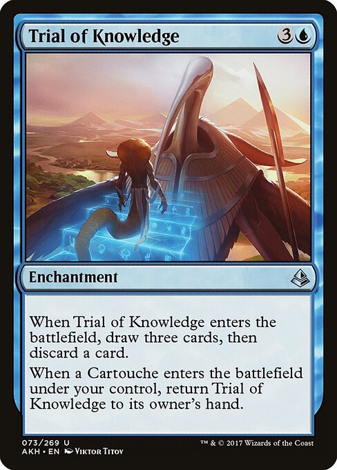 Trial of Knowledge - Amonkhet Magic card