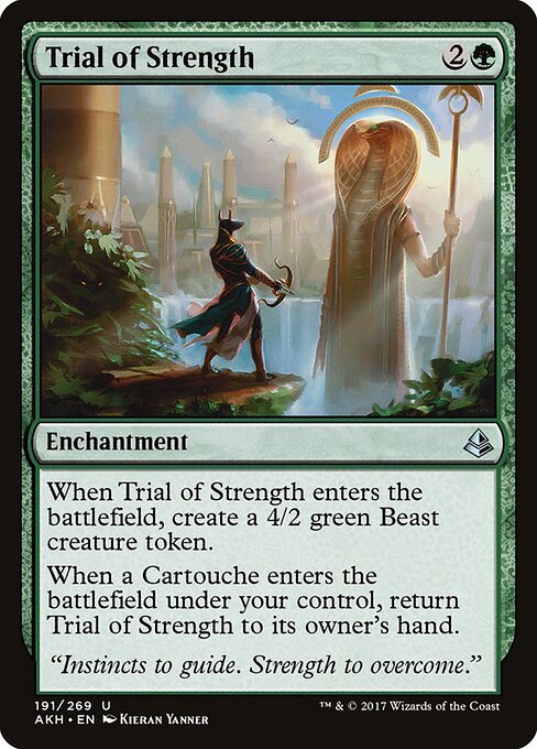 Trial of Strength - Amonkhet Magic card