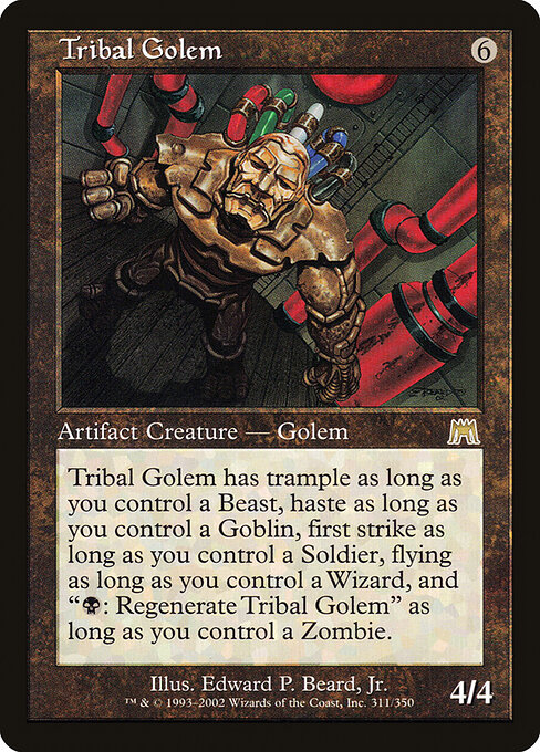 Tribal Golem - Onslaught Magic card