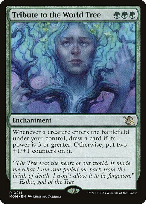Tribute to the World Tree - March of the Machine (#211) - Illustrated by Kristina Carroll - Magic: The Gathering Card