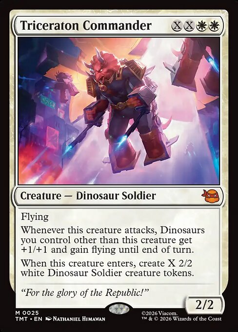 Triceraton Commander - Teenage Mutant Ninja Turtles Magic card