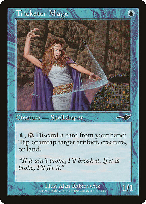 Trickster Mage - Nemesis Magic card
