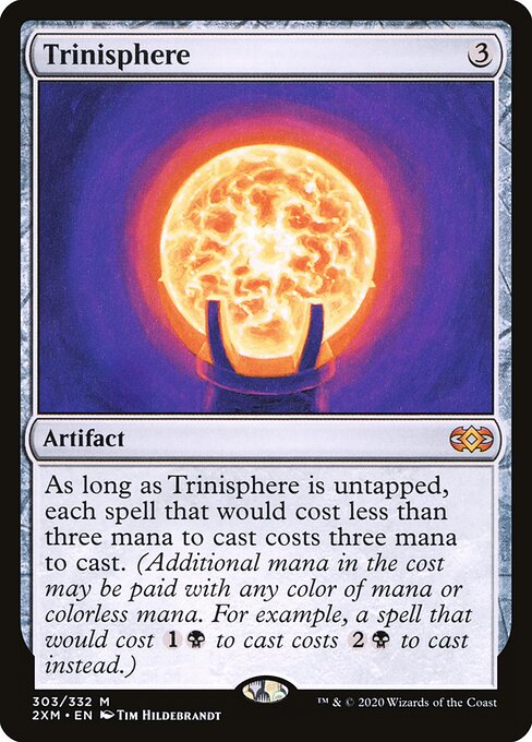 Trinisphere - Double Masters (#303) - Illustrated by Tim Hildebrandt - Magic: The Gathering Card
