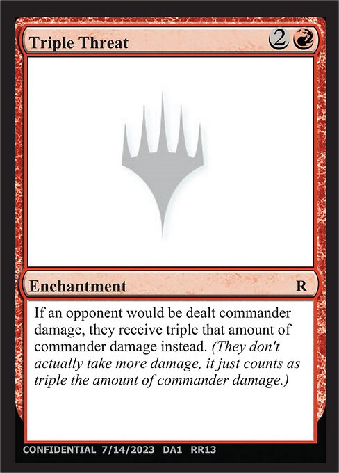 Triple Threat - Unknown Event (#RR13b) - Magic: The Gathering Card