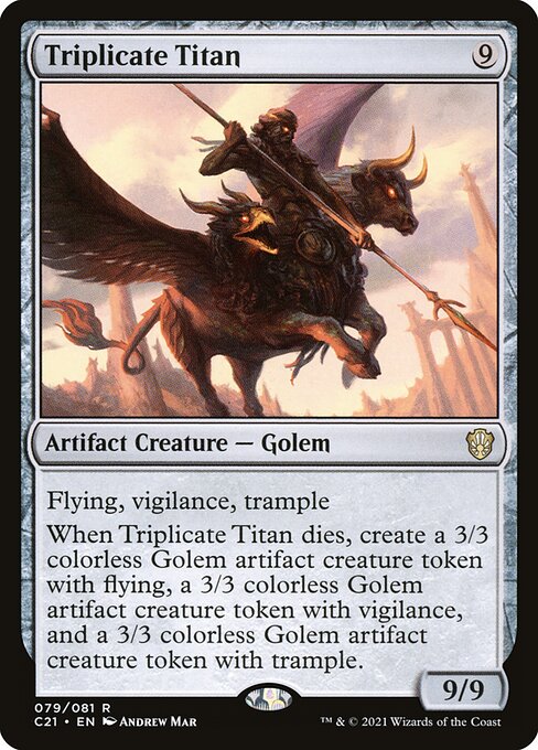 Triplicate Titan - Commander 2021 Magic card