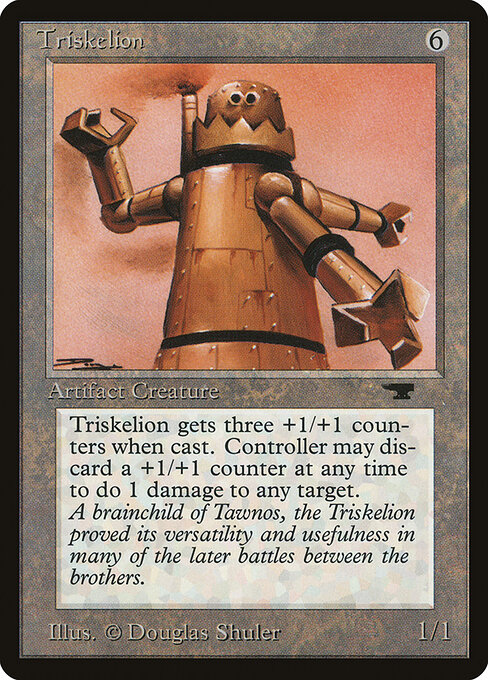 Triskelion - Fourth Edition Foreign Black Border (#354) - Illustrated by Douglas Shuler - Magic: The Gathering Card