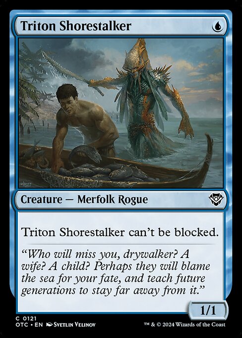 Triton Shorestalker - Outlaws of Thunder Junction Commander Magic card
