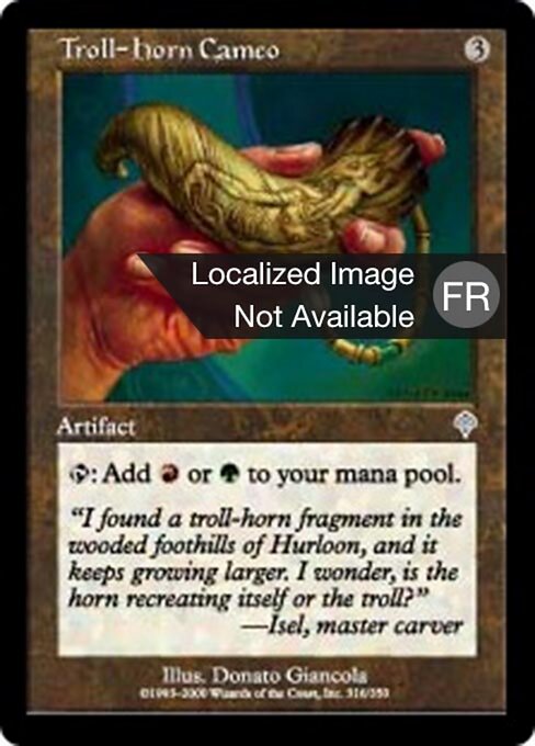 Camée de corne de troll (Troll-Horn Cameo) - Invasion (#316) - Illustrated by Donato Giancola - Magic: The Gathering Card