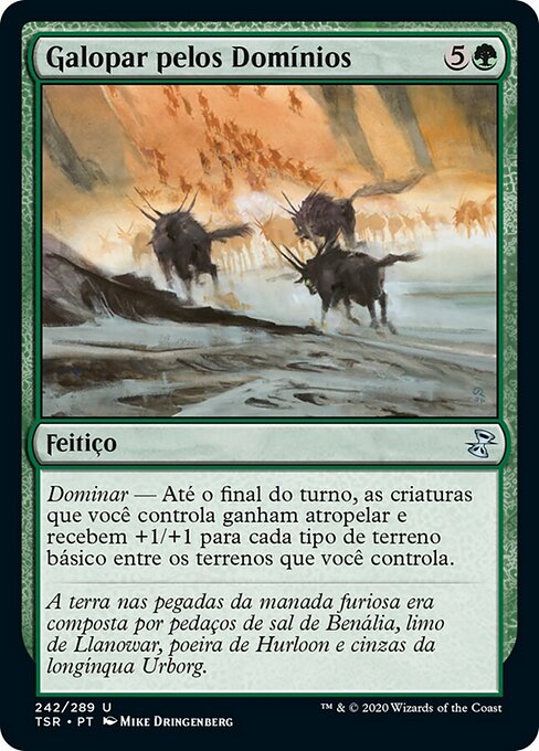 版図の踏みつけ (Tromp the Domains) - Time Spiral Remastered (#242) - Illustrated by Mike Dringenberg - Magic: The Gathering Card