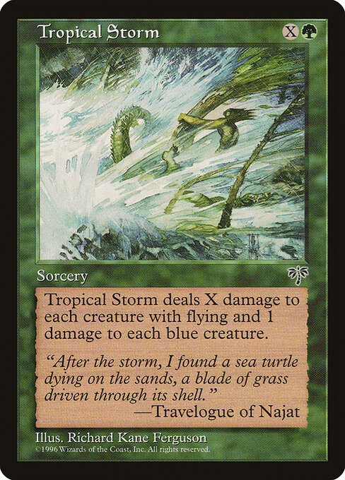 Tropical Storm - Mirage Magic card