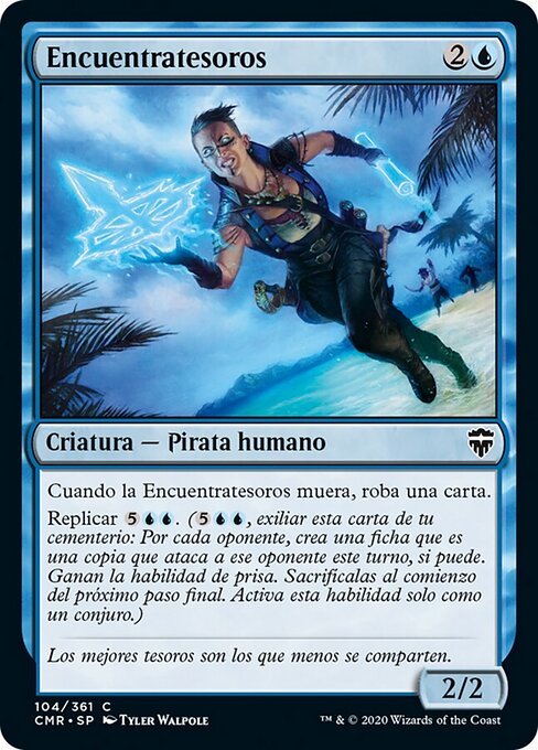 Traqueuse de trésor (Trove Tracker) - Commander Legends (#104) - Illustrated by Tyler Walpole - Magic: The Gathering Card
