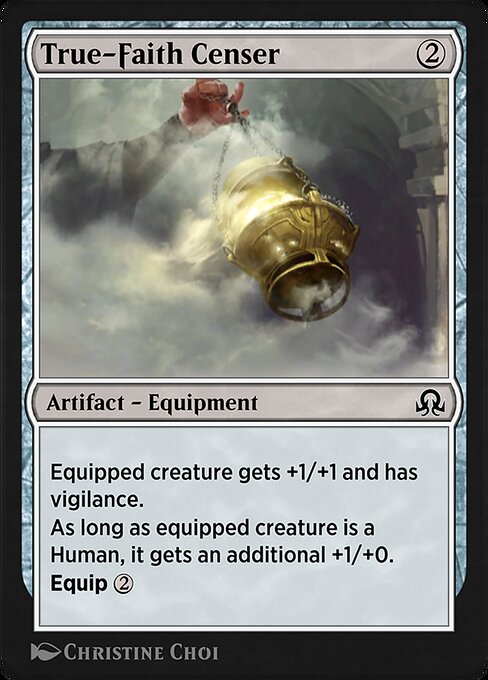 Turibolo della Vera Fede (True-Faith Censer) - Shadows over Innistrad (#267) - Illustrated by Christine Choi - Magic: The Gathering Card